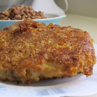 Butter Crusted Parmesan Pork Chops