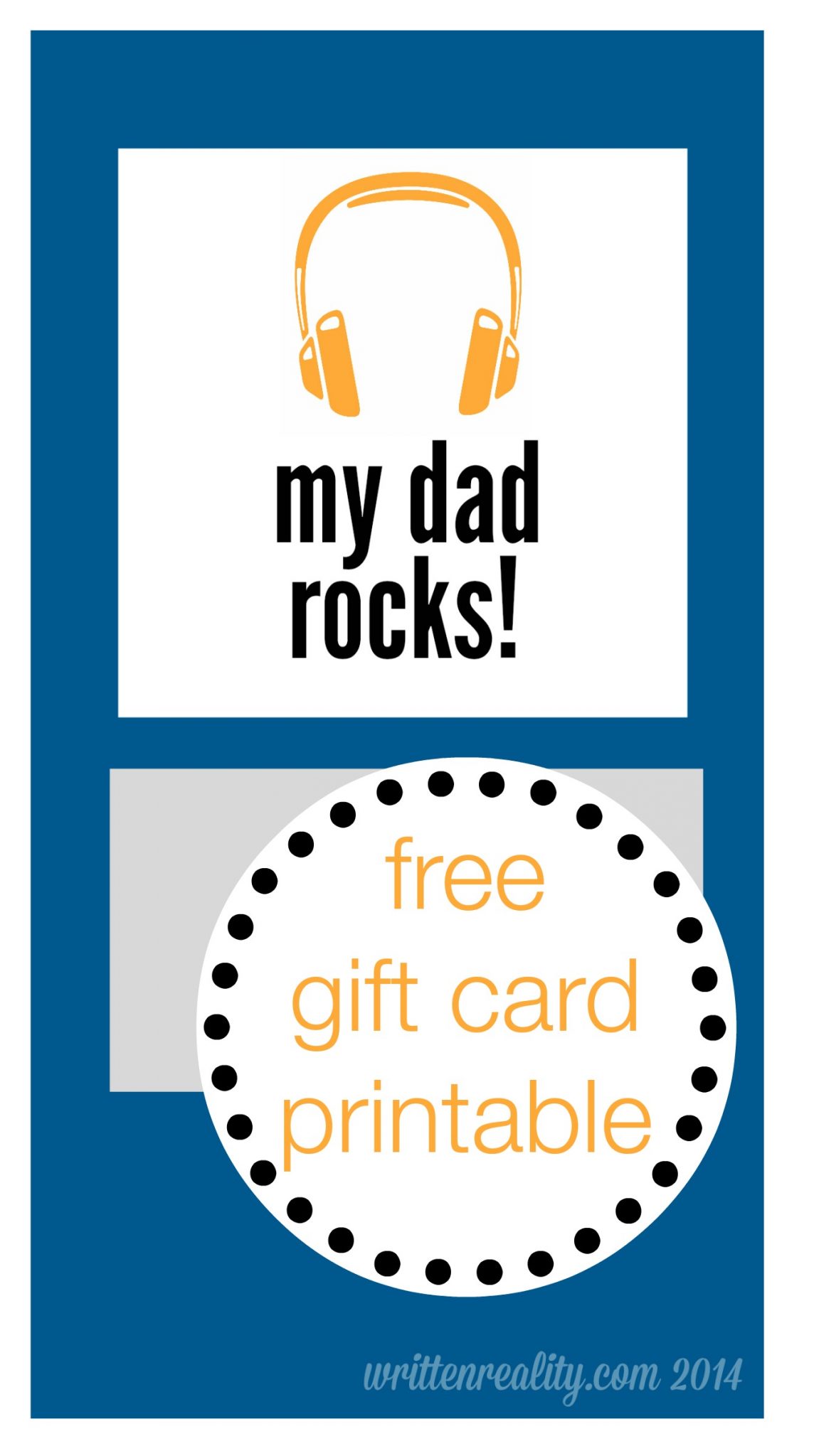 Free gift card printable Written Reality