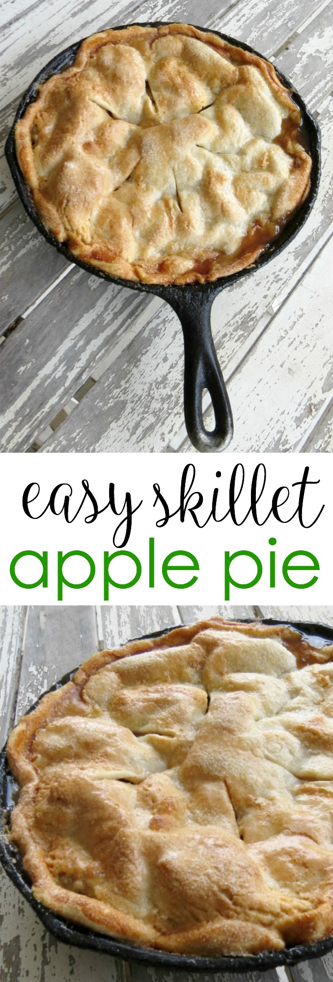 Easy Skillet Apple Pie Recipe - Written Reality