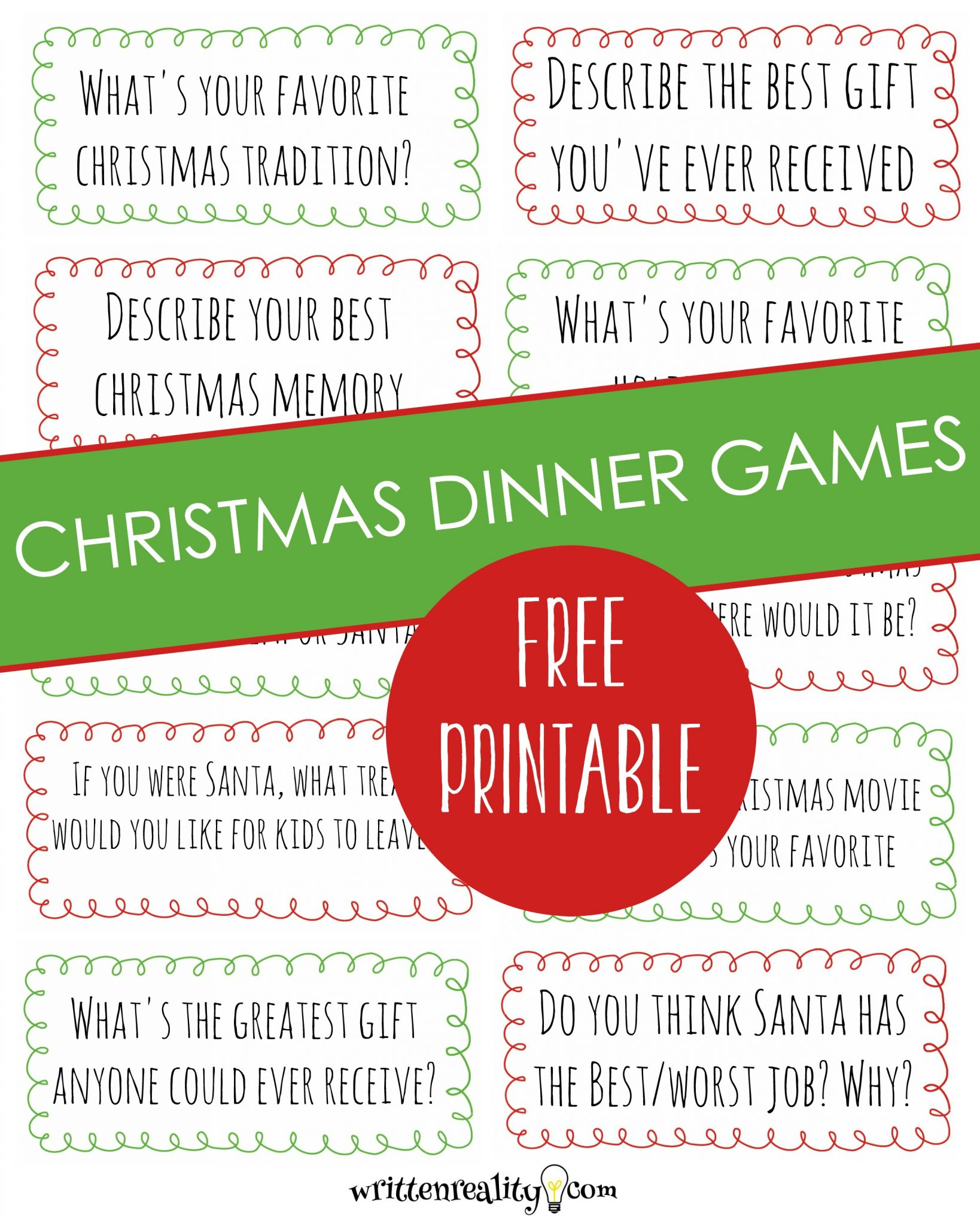 Celebrate This Year With A Free Christmas Dinner Game Written Reality