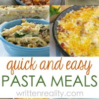quick easy pasta meals