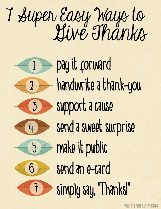 Giving Thanks For Giving