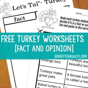 Let's Talk Turkey With These Free Thanksgiving Worksheets