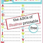 Free ABC Christmas Printable