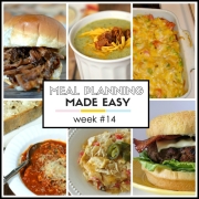 Meal Planning Made Easy Week #14