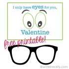 This Adorable Valentine With Glasses is FREE!