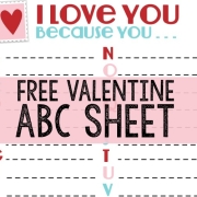 Celebrate Valentine's Day With a FREE ABC Printable
