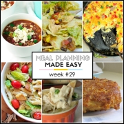 Easy Meal Plan Week #29