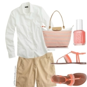 Mom Style Fashion Coral Casual