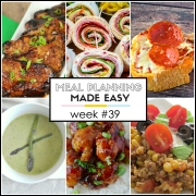 Easy Meal Plan Recipes Week #39