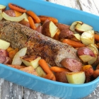 Insanely Delicious Pork Tenderloin With Root Vegetables