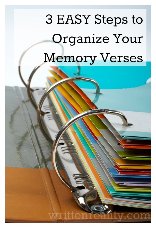 organize your memory verses