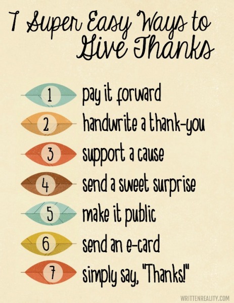 Ways To Give Thanks To God