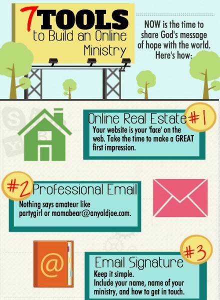 7-Tools-to-Build-an-Online-Ministry Infographic