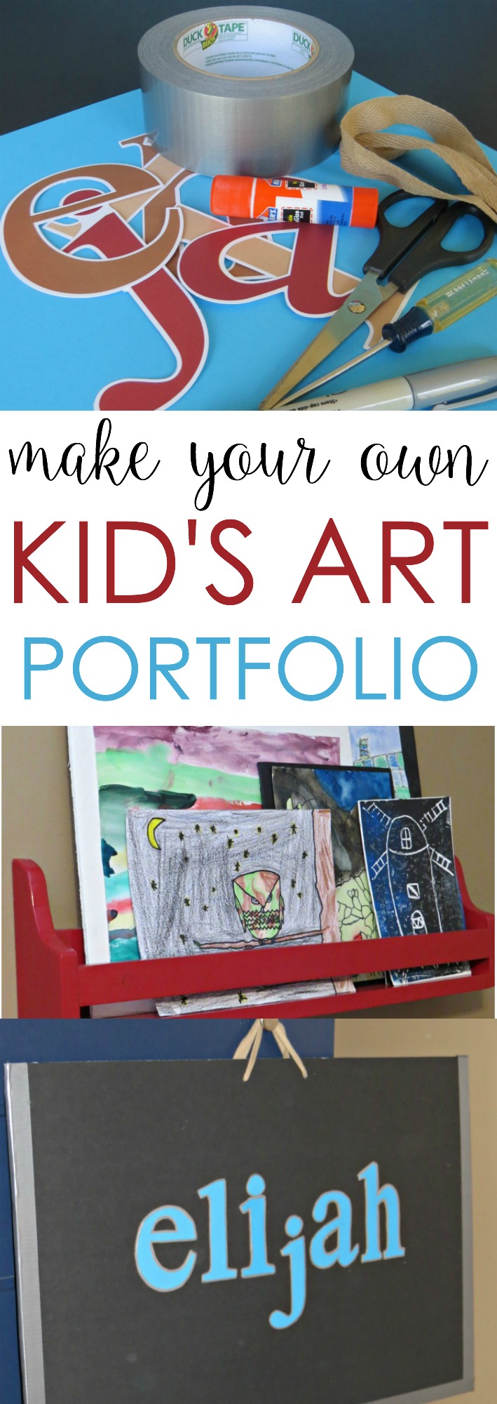 Make Your Own Kids Art Portfolio Case - Written Reality