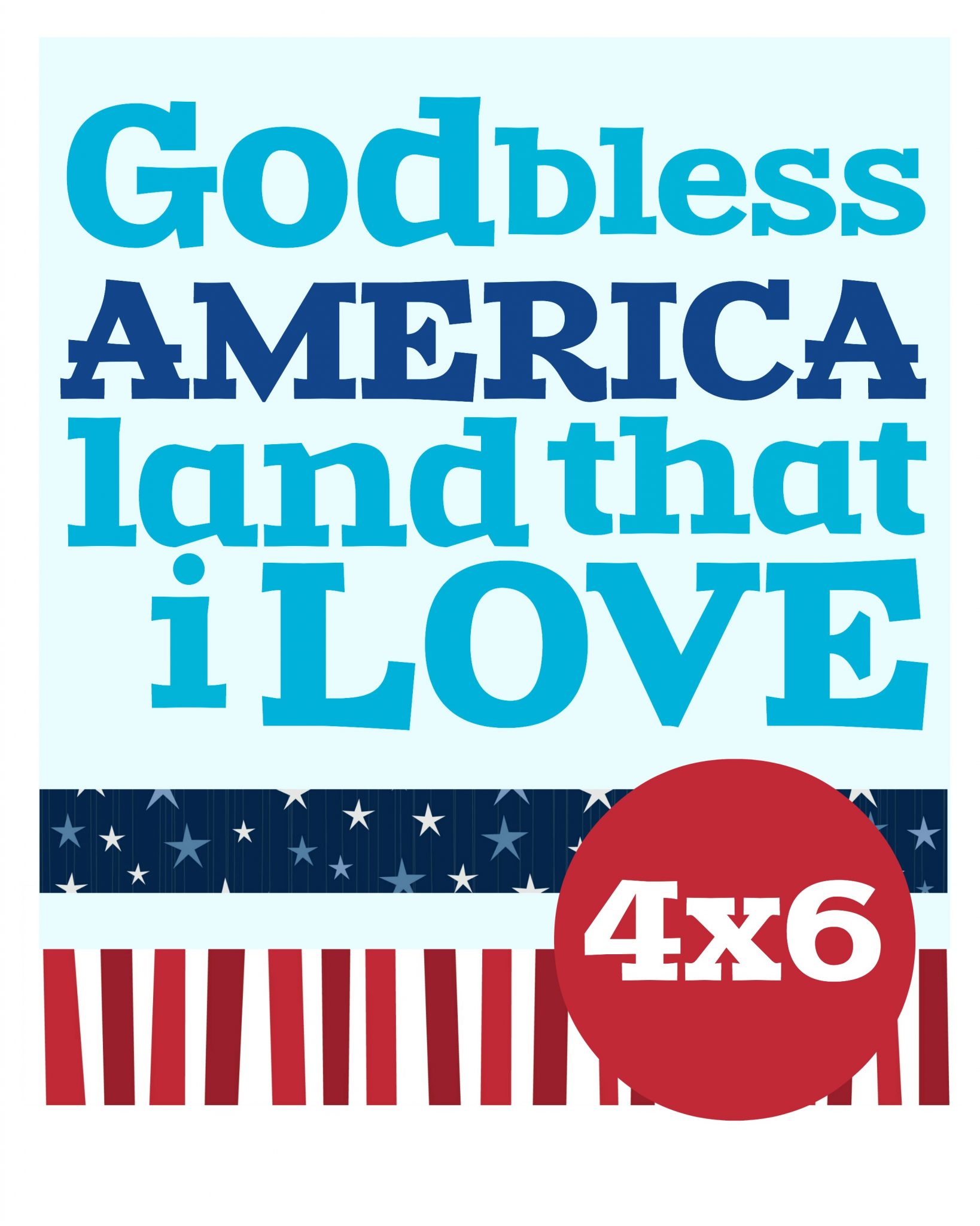 Grab Your FREE God Bless America Printable - Written Reality