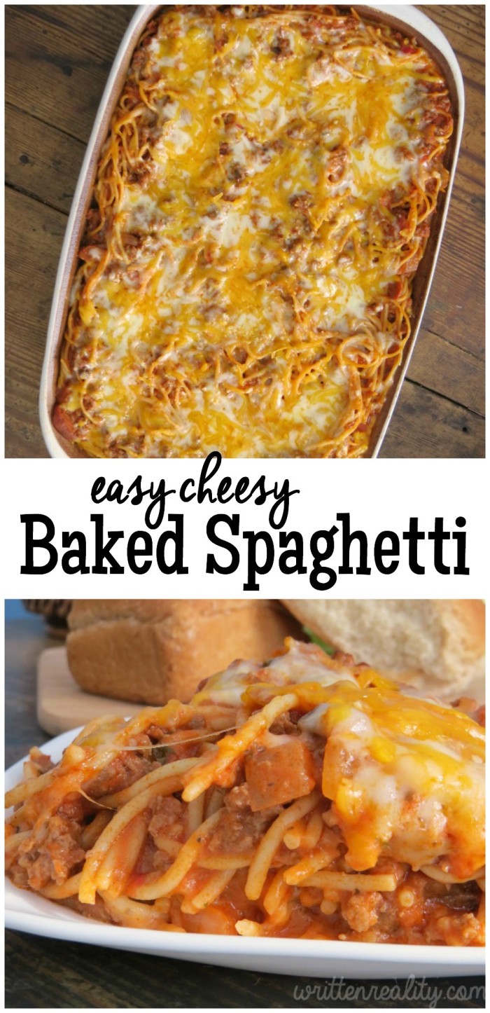 Easy Cheesy Baked Spaghetti recipe