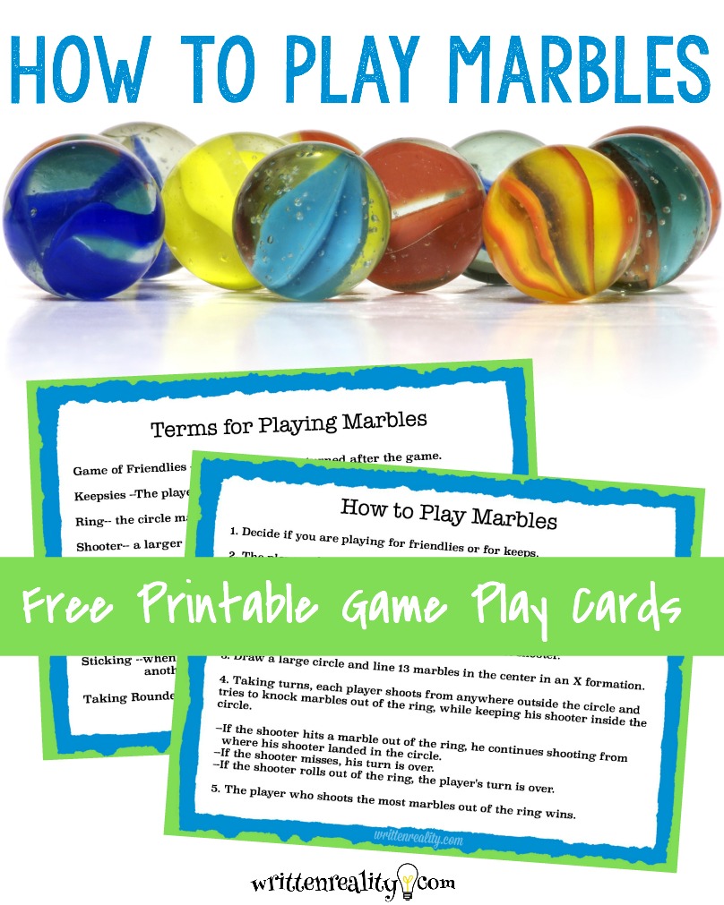 All About Marbles & Games to Play with Them Booklet 
