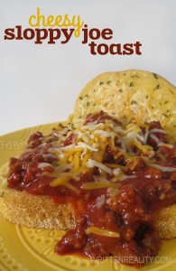 Cheesy Sloppy Joe Toast