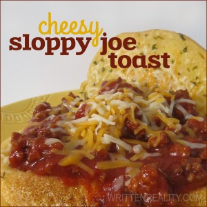 Cheesy Sloppy Joe Toast