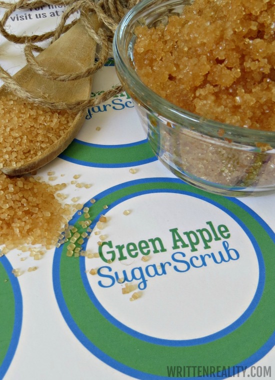 Green Apple Sugar Scrub Labels
