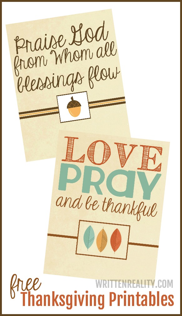 Free Thanksgiving Printables