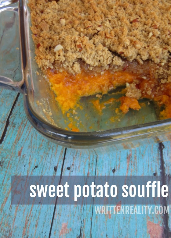 sweet potato casserole with ritz cracker topping