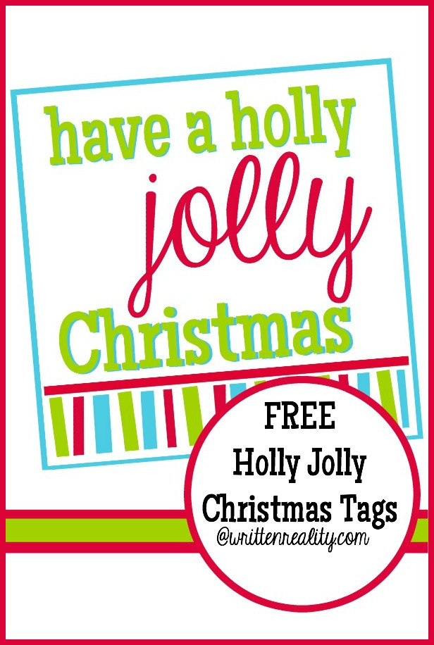 Free Holly Jolly Christmas Tags