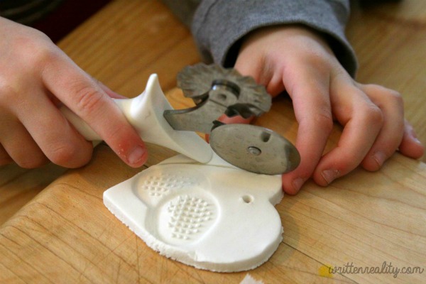 Air Dry Clay Heart Ornaments