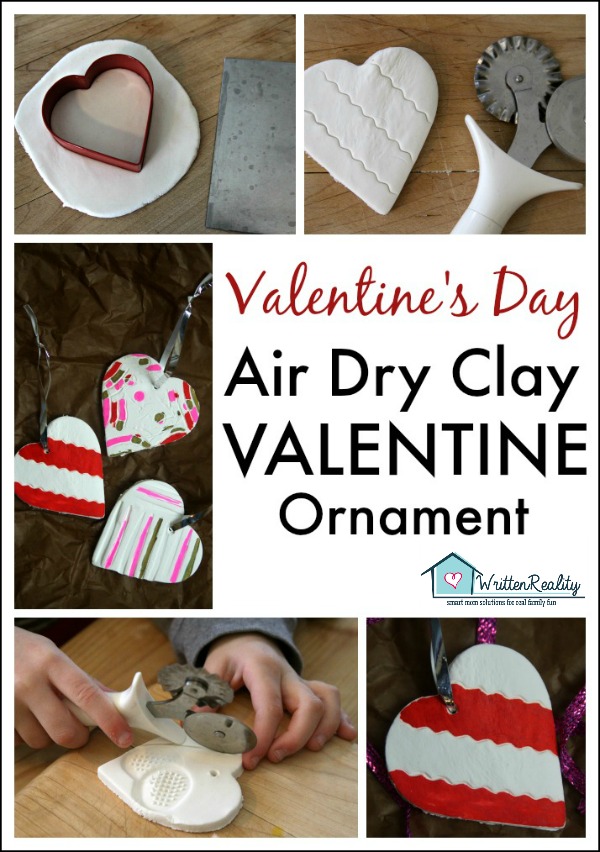 Air Dry Clay Heart Ornaments