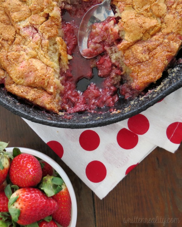 Easy Skillet Strawberry Cobbler