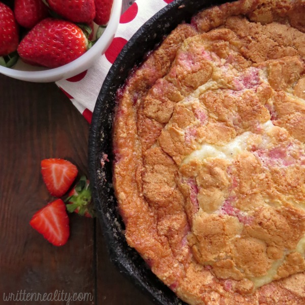 Easy Skillet Strawberry Cobbler