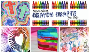 crayon arts and crafts for kids