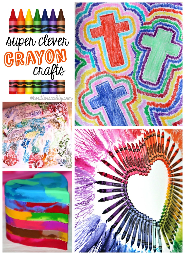 Crayon arts and crafts for kids