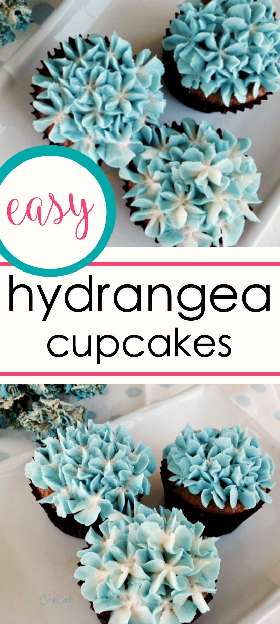 how to make hydrangea cupcakes