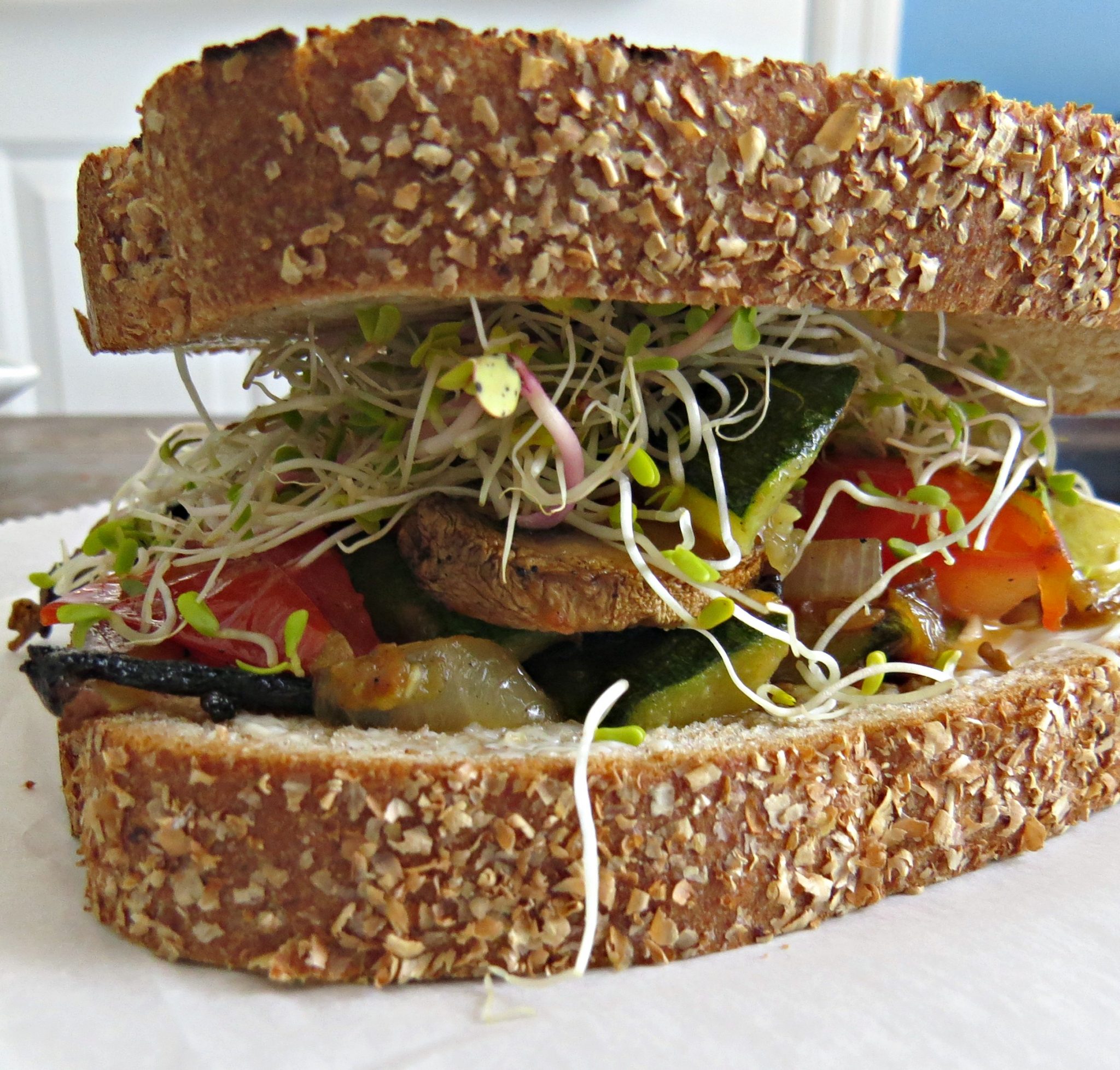 Grilled Veggie Sandwich - Written Reality