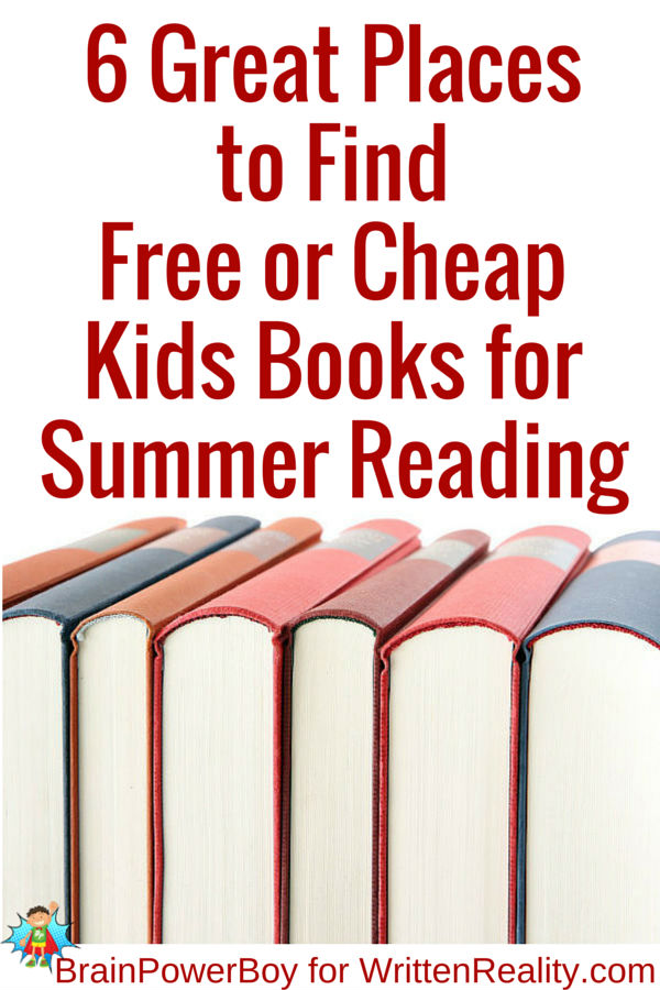 Find free or cheap books for kids to use for summer reading. Great resources to use to find the books kids want. Covers ebooks and physical books.