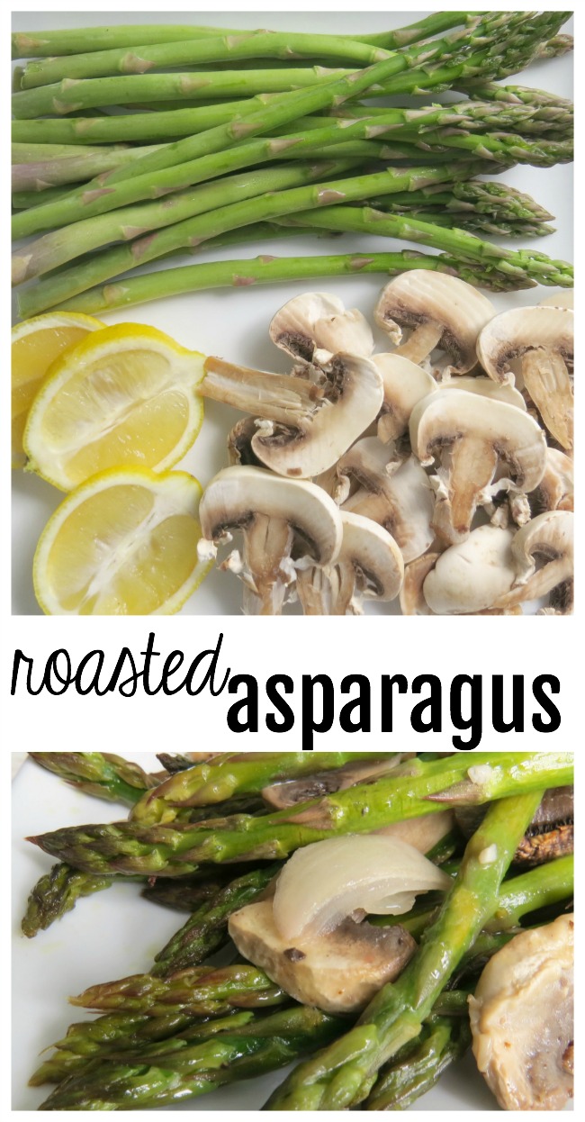 Roasted Asparagus with Mushrooms