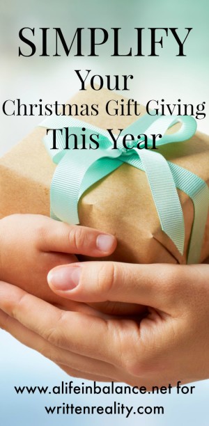 Simplify Christmas Gift Giving - Written Reality