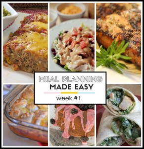 Meal Planning Made Easy Week #1 - Written Reality
