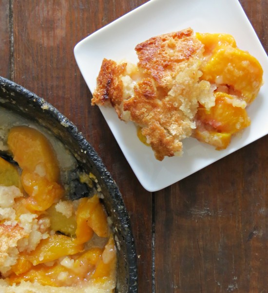 Easy Skillet Peach Cobbler