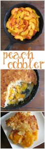 Easy Skillet Peach Cobbler