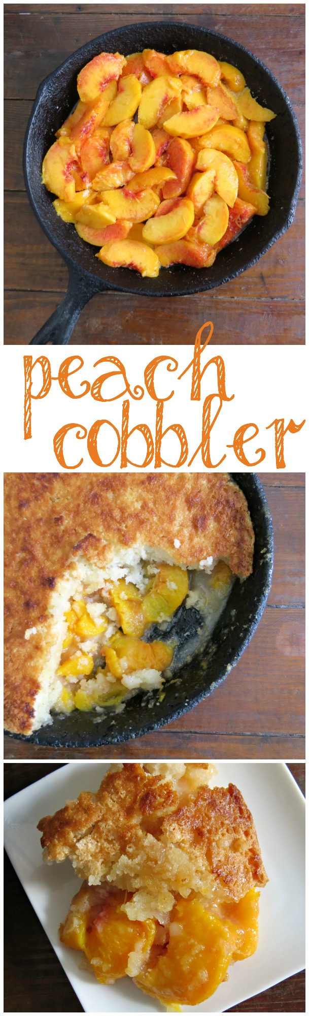 Easy Skillet Peach Cobbler