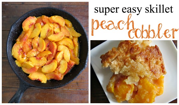 Easy Skillet Peach Cobbler