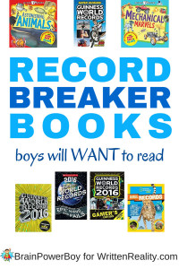 Try these Record Breaker Books if you want to get boys reading. I have seen boys spend hours reading these books - they can't get enough of them.
