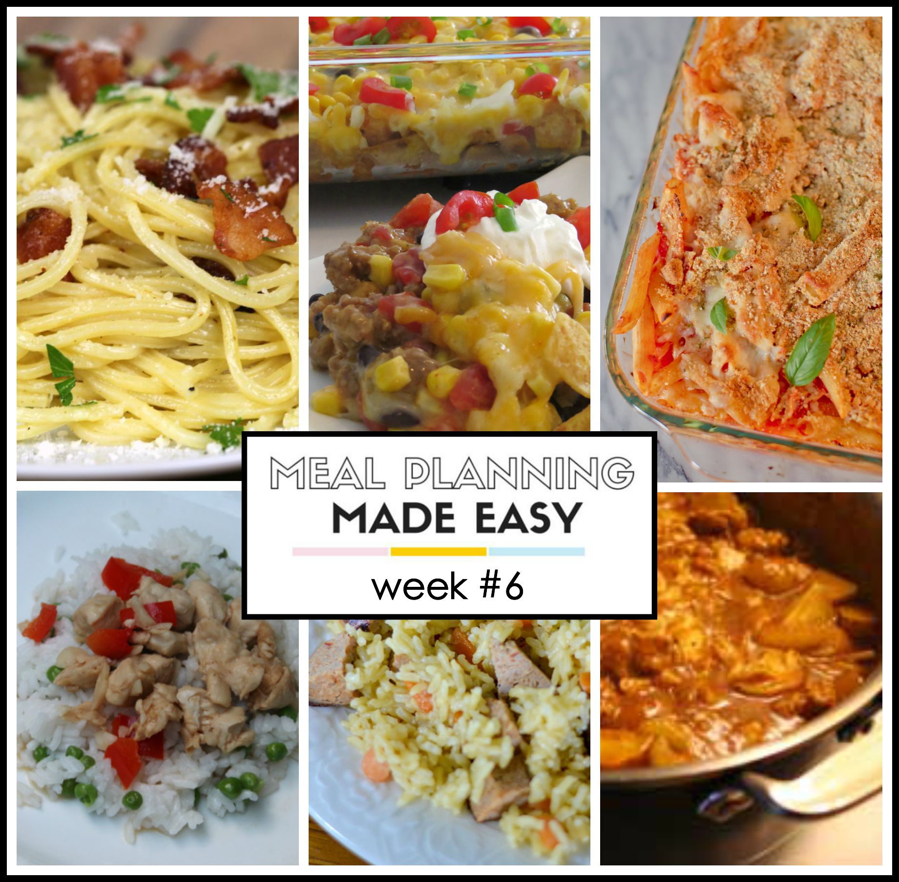 Meal Planning Made Easy Week #6 - Written Reality