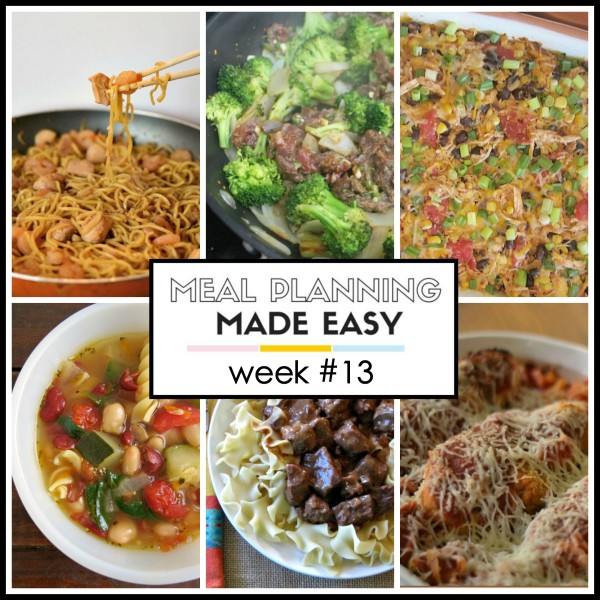 Meal Planning Made Easy recipes