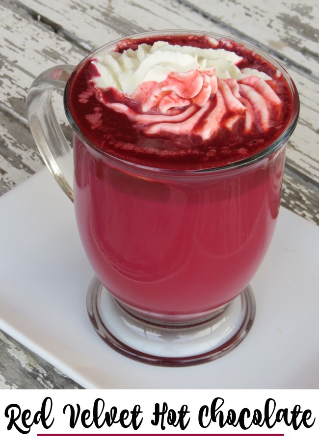 Red Velvet Hot Chocolate with Cream Cheese Whipped Topping recipe