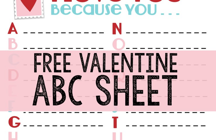 Celebrate Valentine’s Day With a FREE ABC Printable