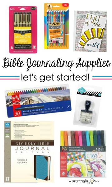 Bible Journaling Supplies Written Reality